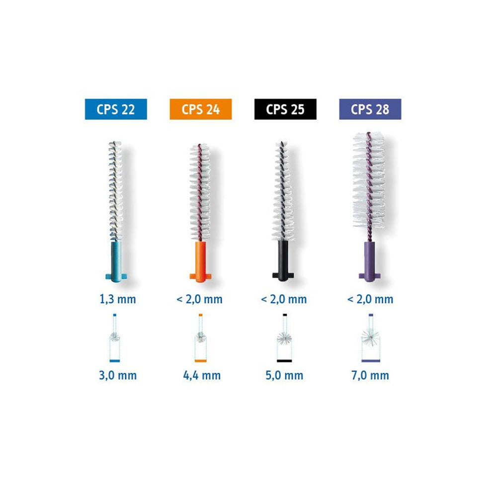 CPS 22 Strong & Implant brush with long bristles for cleaning large interdental spaces