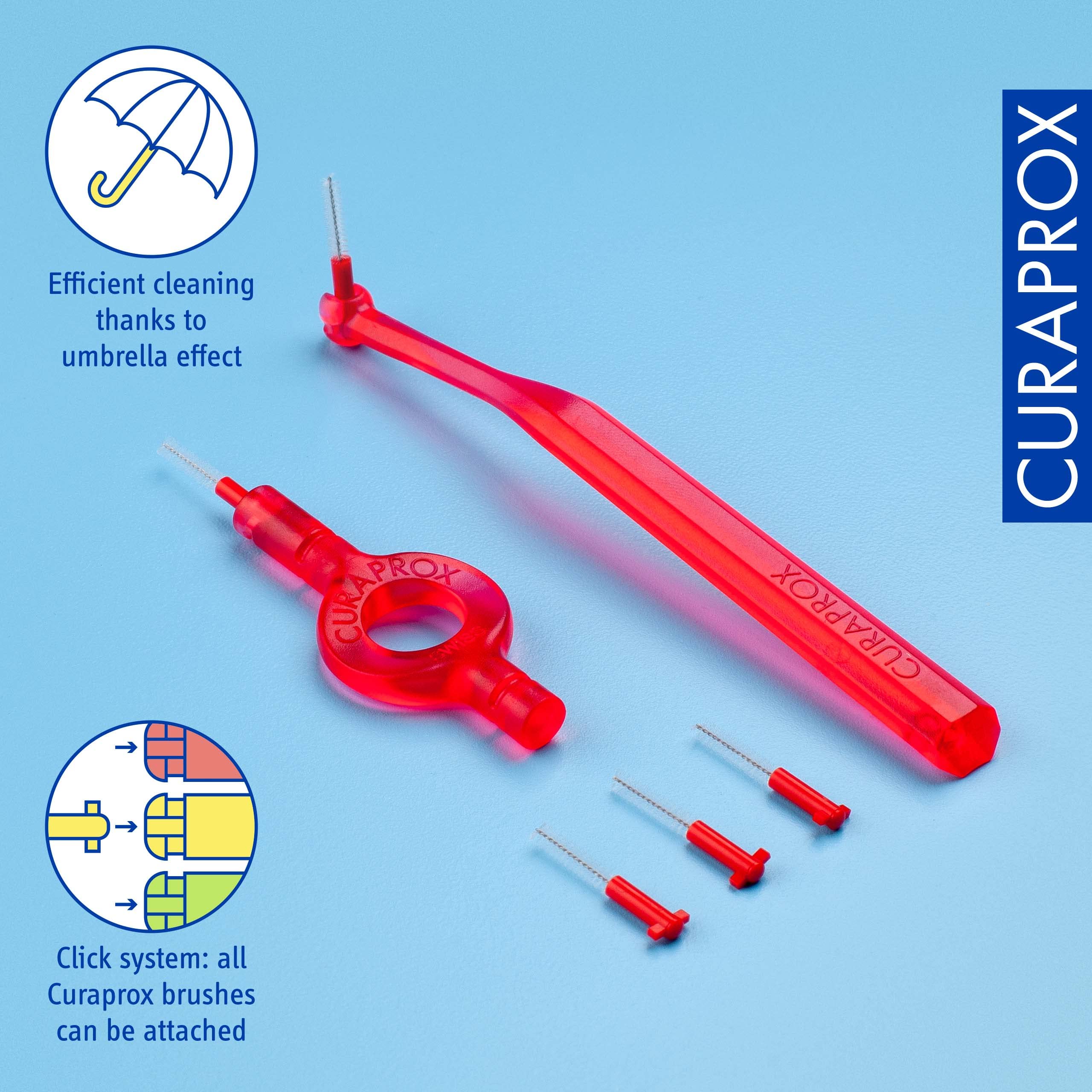 Interdental brush tip CPS07 0.7mm – Red – Tip 3