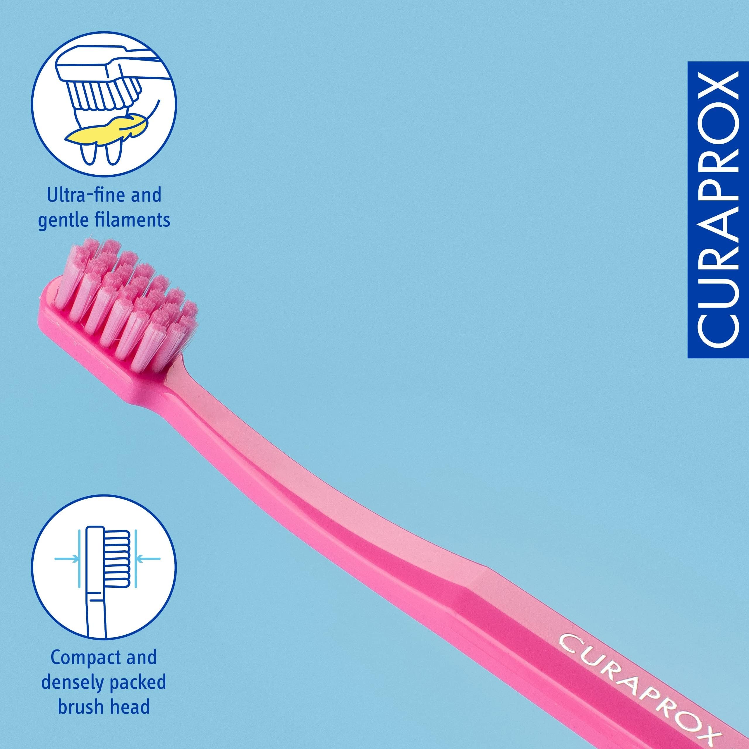 Small compact brush head designed for children's mouths