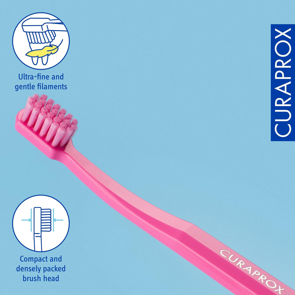 Small compact brush head designed for children's mouths