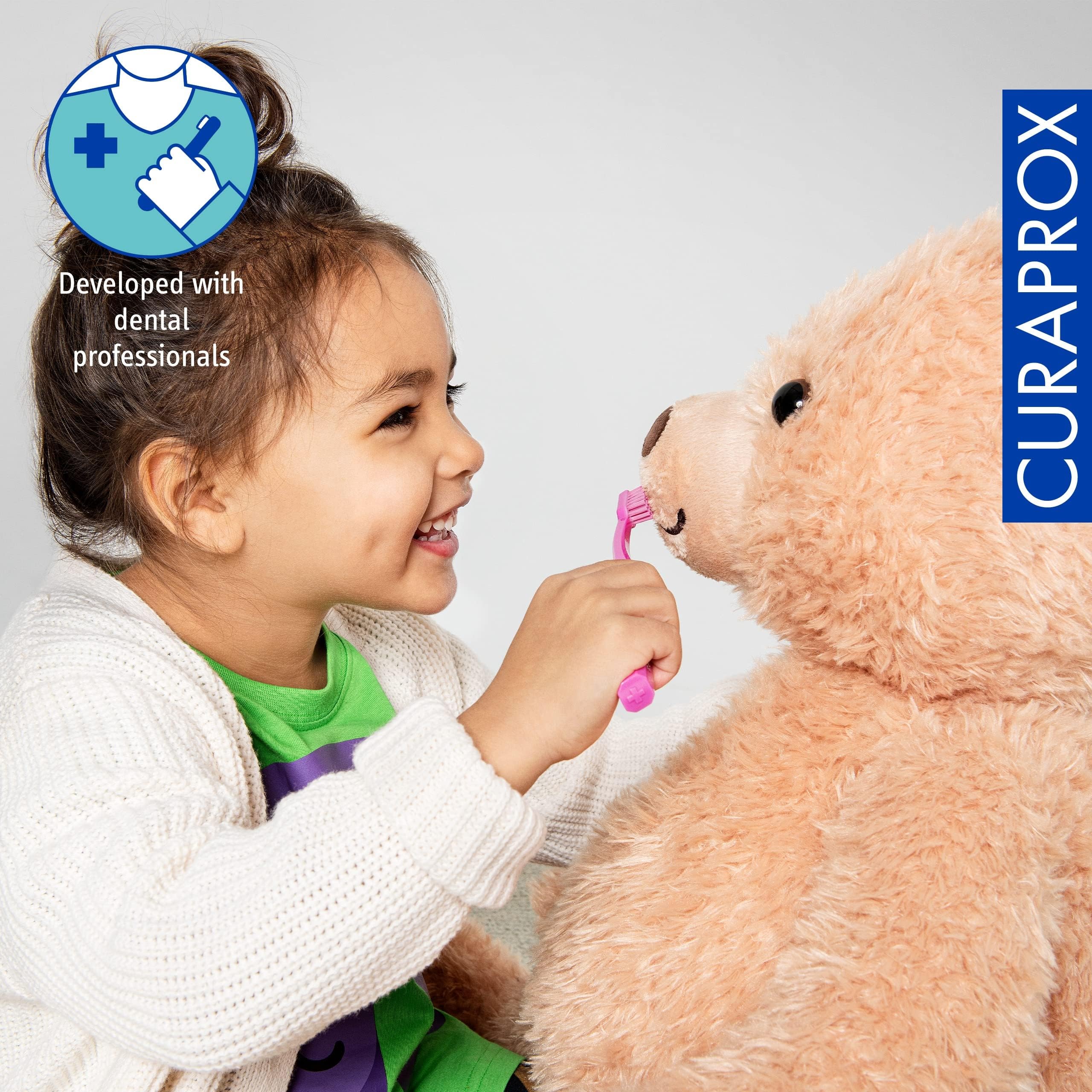 Octagonal ergonomic handle for kids' brushing