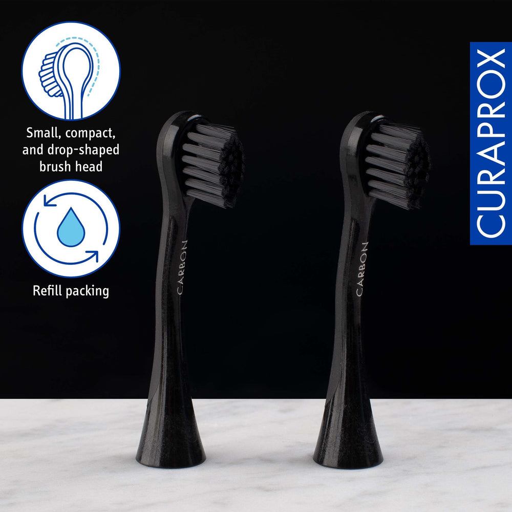 Drop-like brush head design for high-precision tooth-by-tooth cleaning