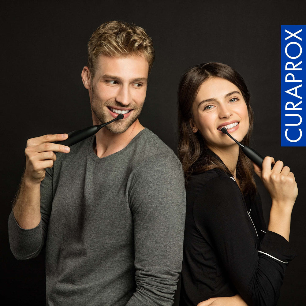 Swiss-made Curaprox oral care branding and packaging