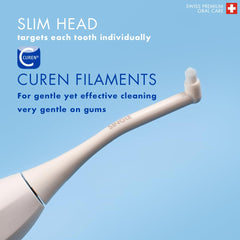 Brush head cleaning around braces, brackets and orthodontic appliances