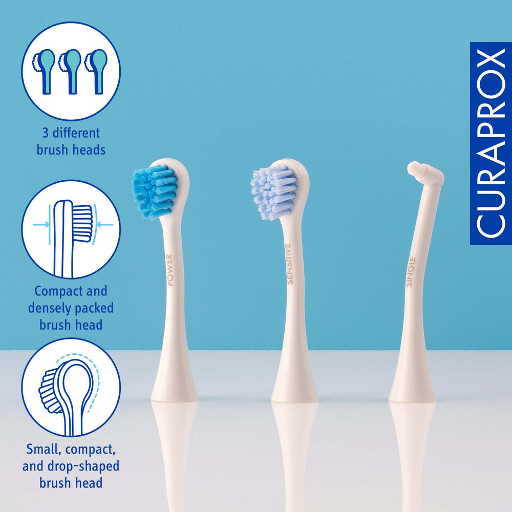 Power brush head for deep cleaning