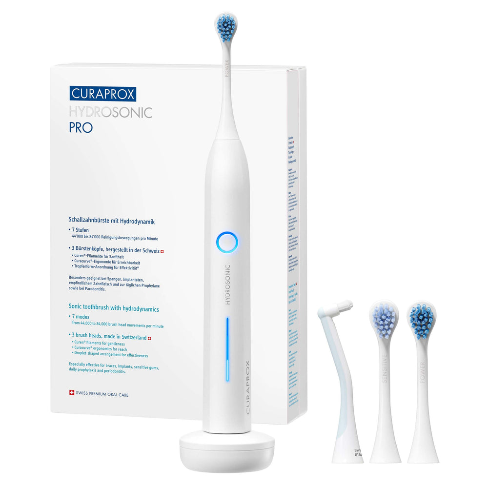 Front view of Curaprox Hydrosonic Pro toothbrush