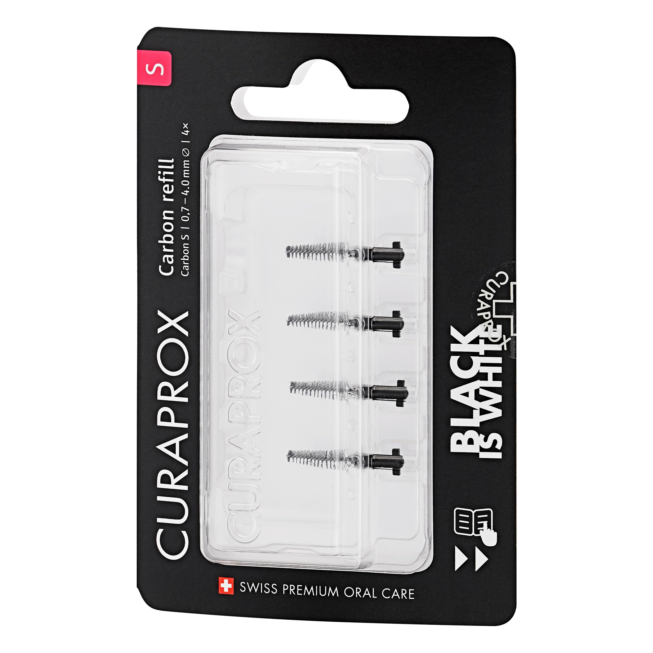 Curaprox Interdental Brush Refills Carbon Size S – 4-Pack product image