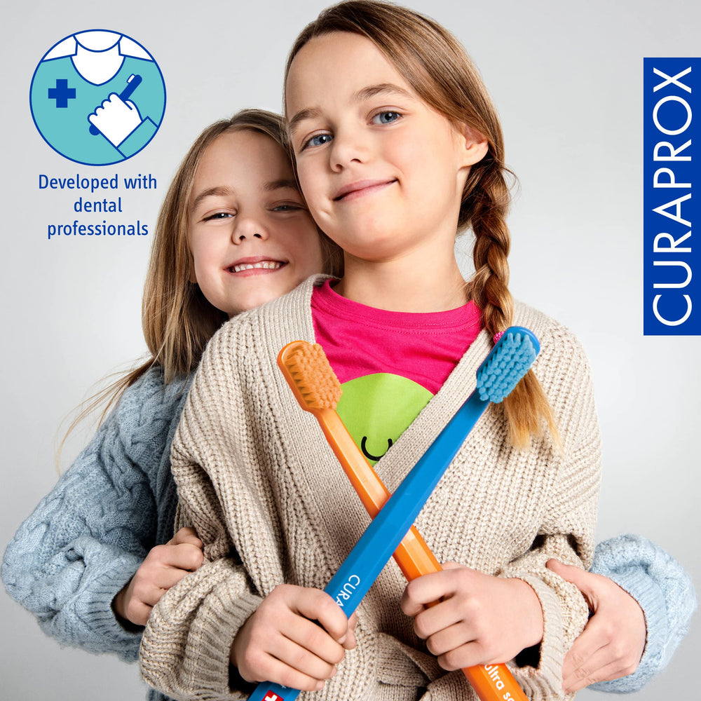 Single-pack Curaprox Kids Toothbrush in packaging