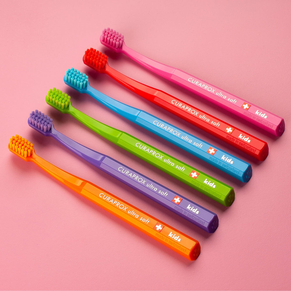 Curaprox branding for international edition kids toothbrush