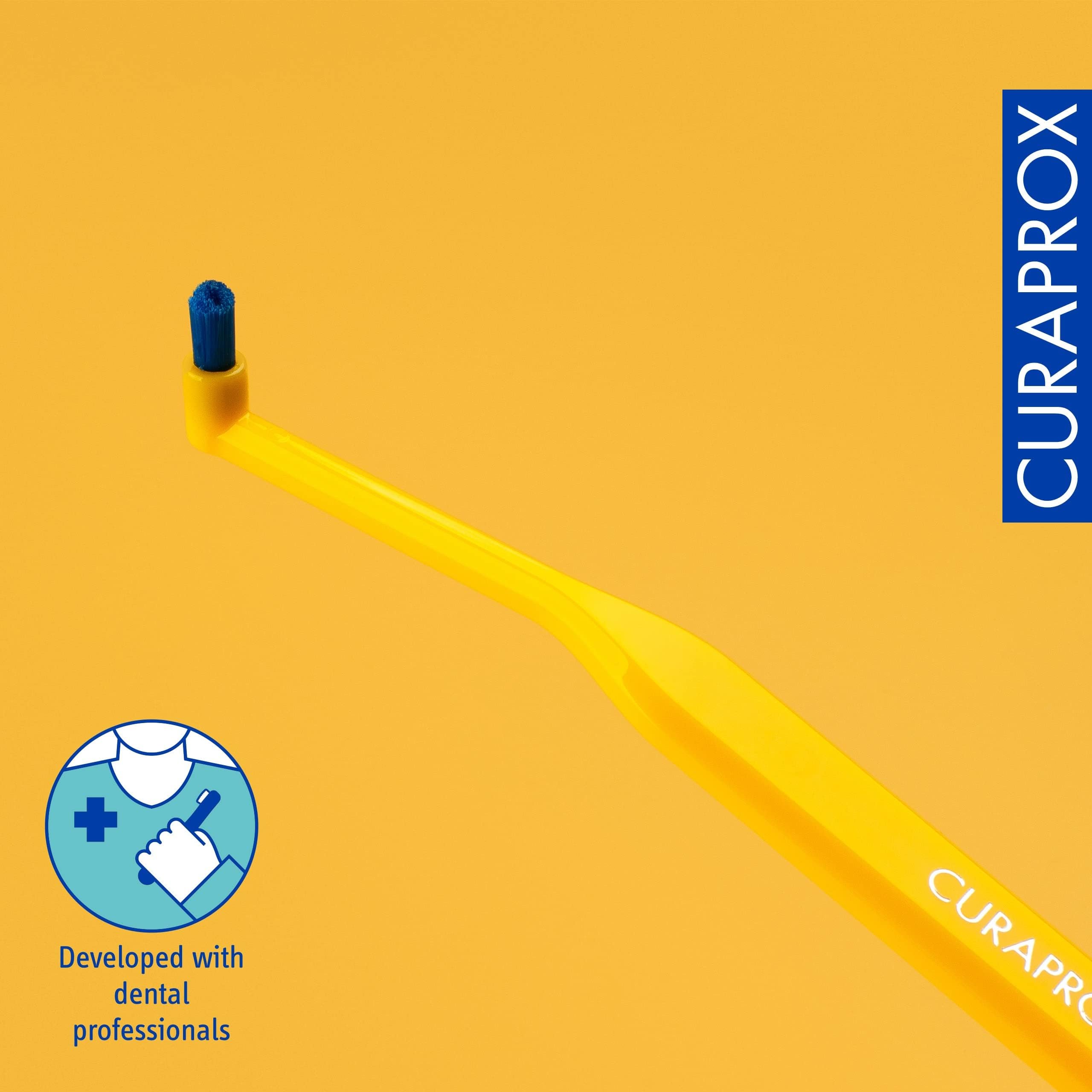 Gumline cleaning with single-tuft toothbrush