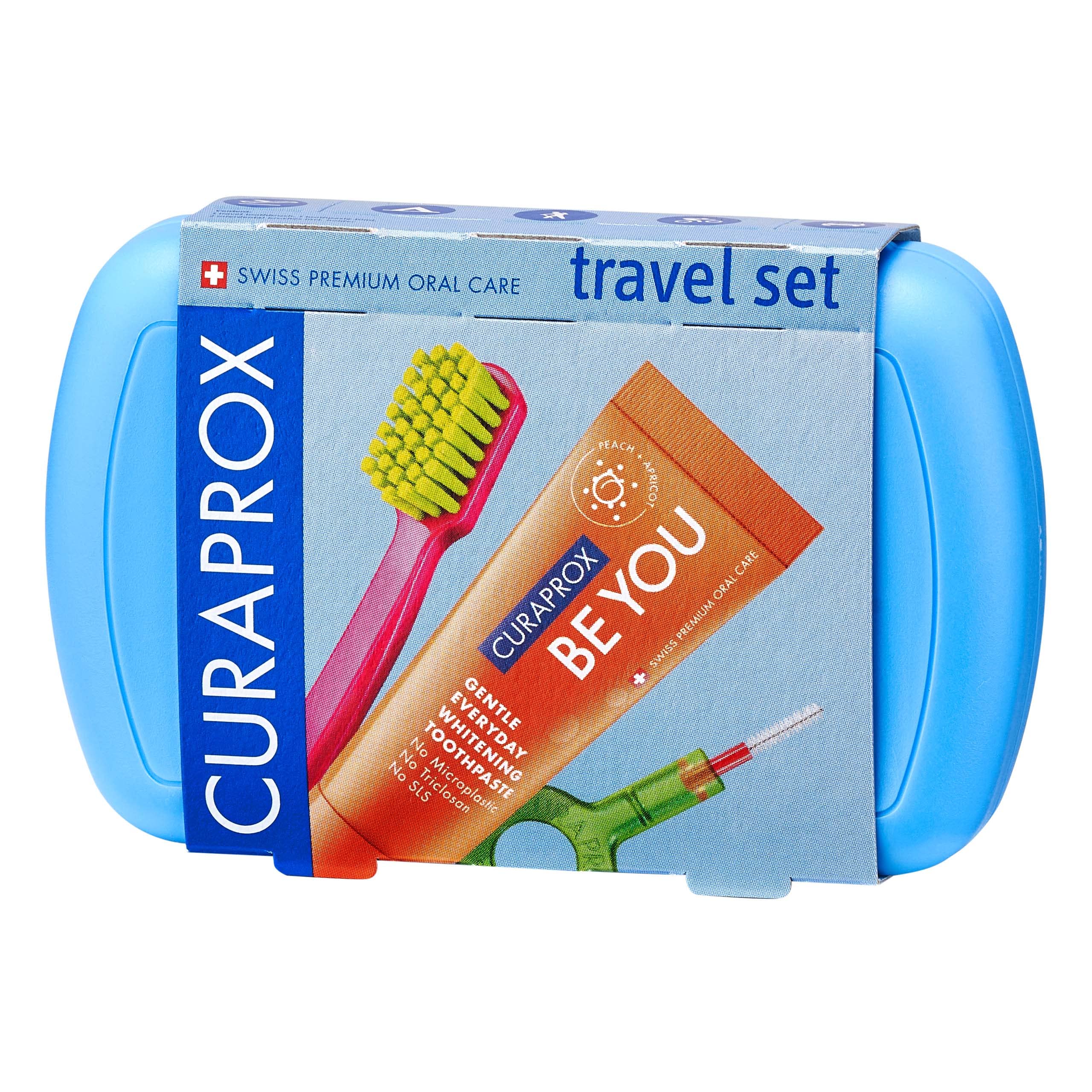 Curaprox Travel Kit Blue with CS 5460 toothbrush and Be you toothpaste