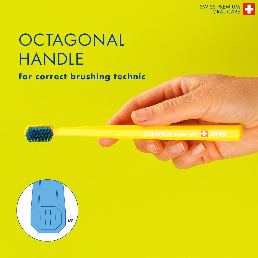 Assorted colors Curaprox CS 3960 toothbrush in packaging