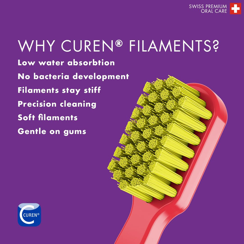 Swiss-made Curaprox CS 3960 brush for daily oral care