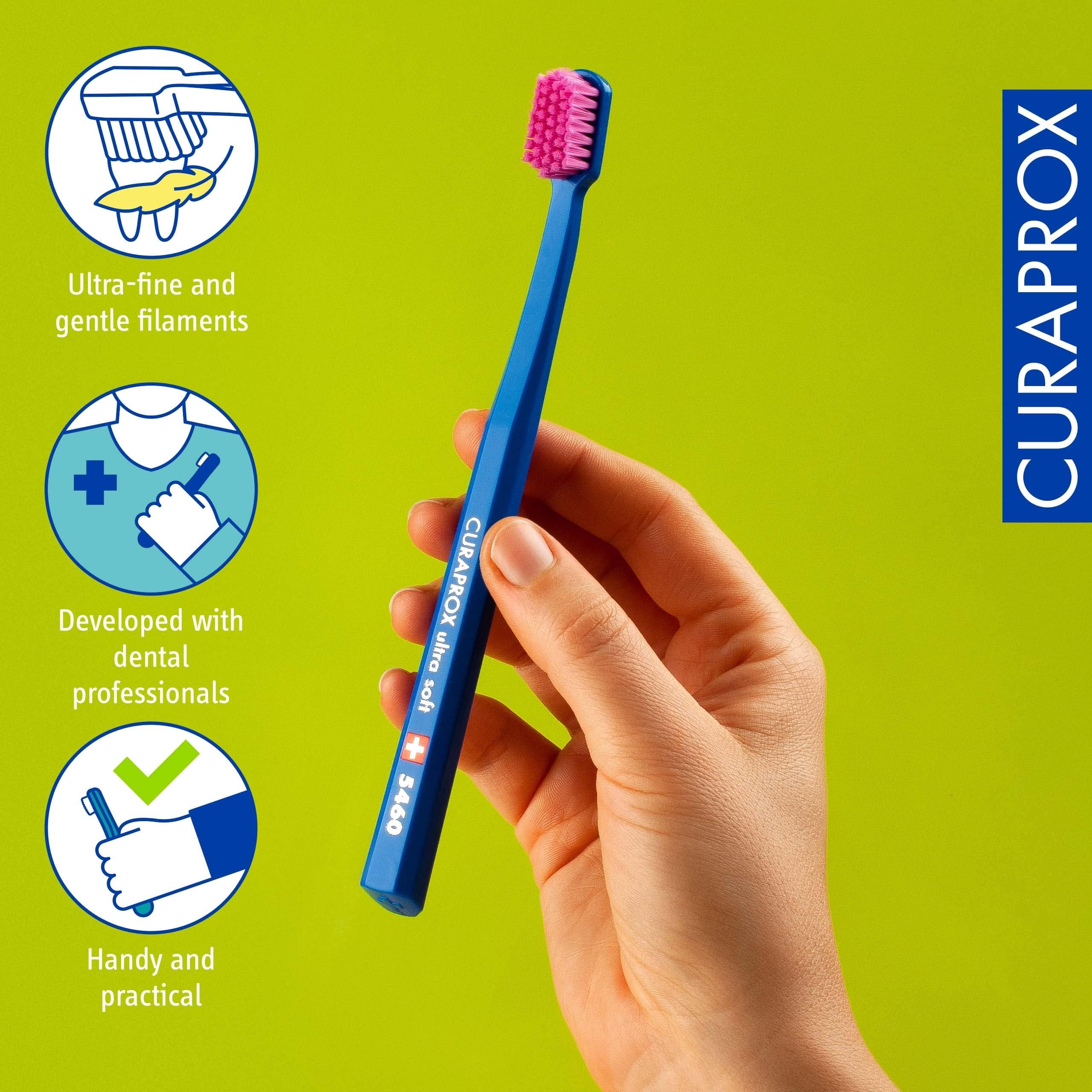 Ergonomic octagonal handle of Curaprox CS 5460