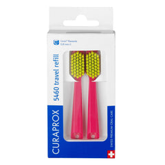 Curaprox CS 5460 travel toothbrush heads duo-pack – ultra-soft Curen filaments
