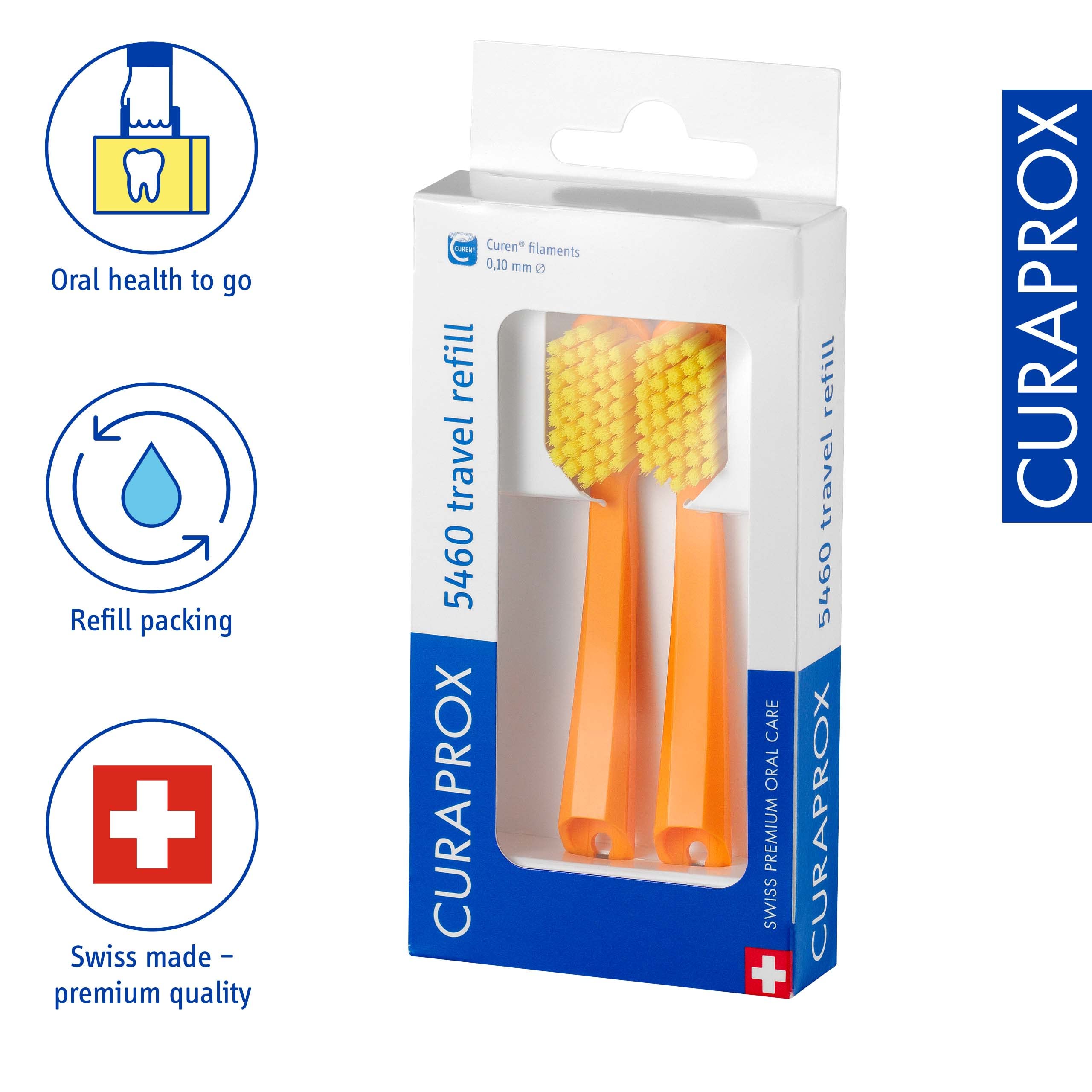 Ultra soft Curen filaments close up on head
