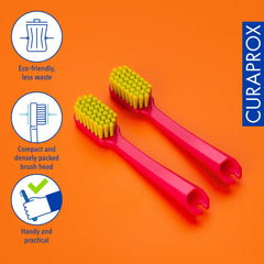 Duo-pack packaging for Curaprox CS 5460 travel heads