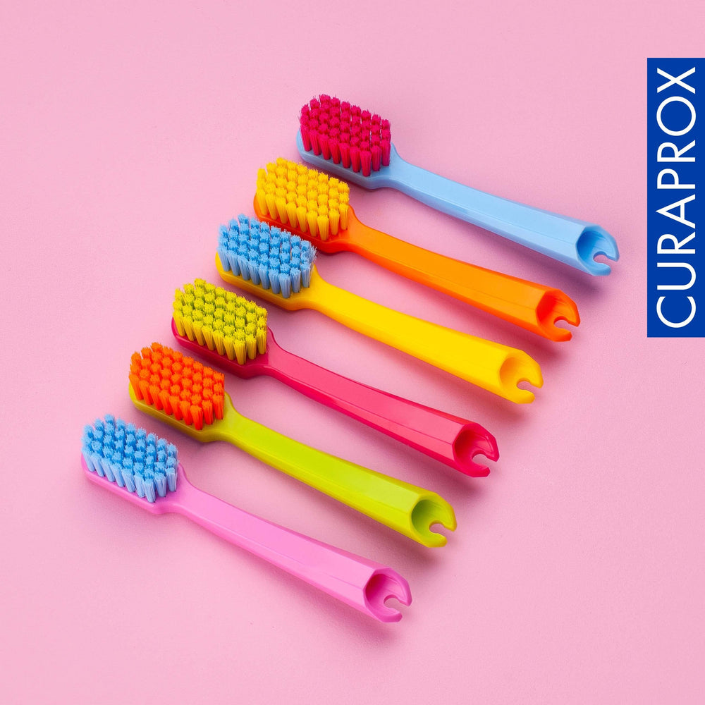 Blue-Magento Curaprox logo with Swiss made emphasis