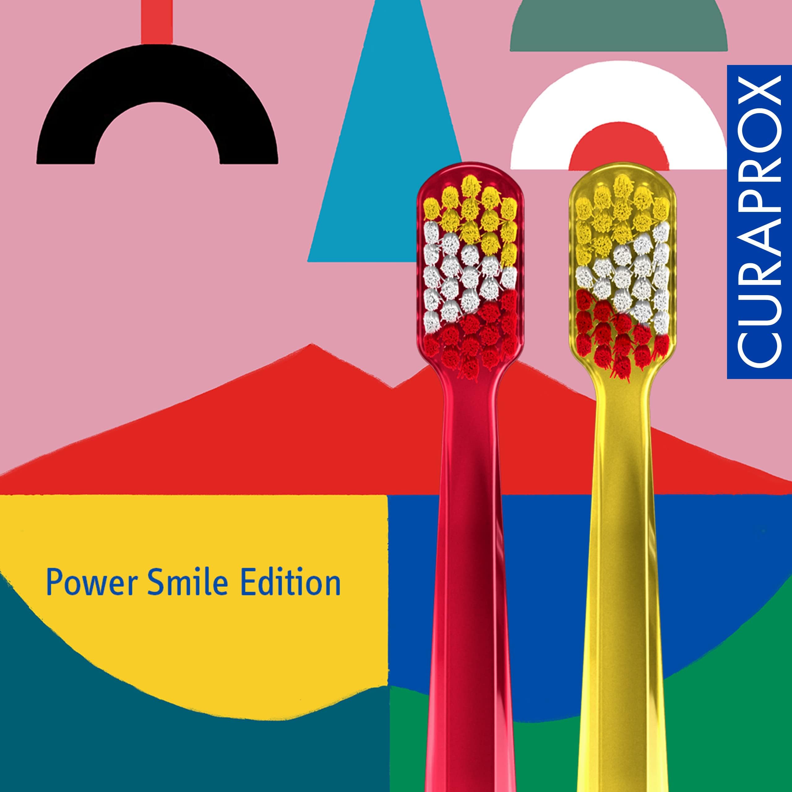 Guided brushing with Curaprox CS 5460 showing gum-friendly technique