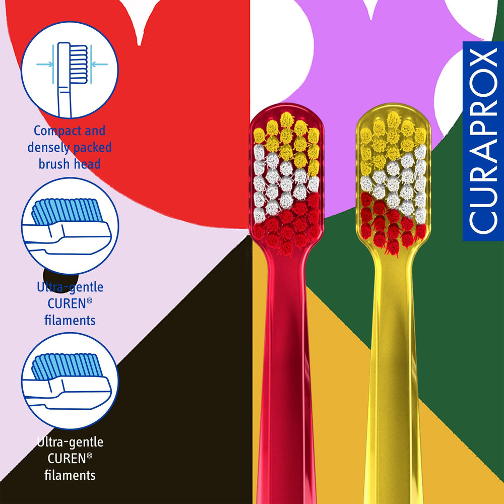 Ergonomic octagonal handle design of CS 5460 toothbrush