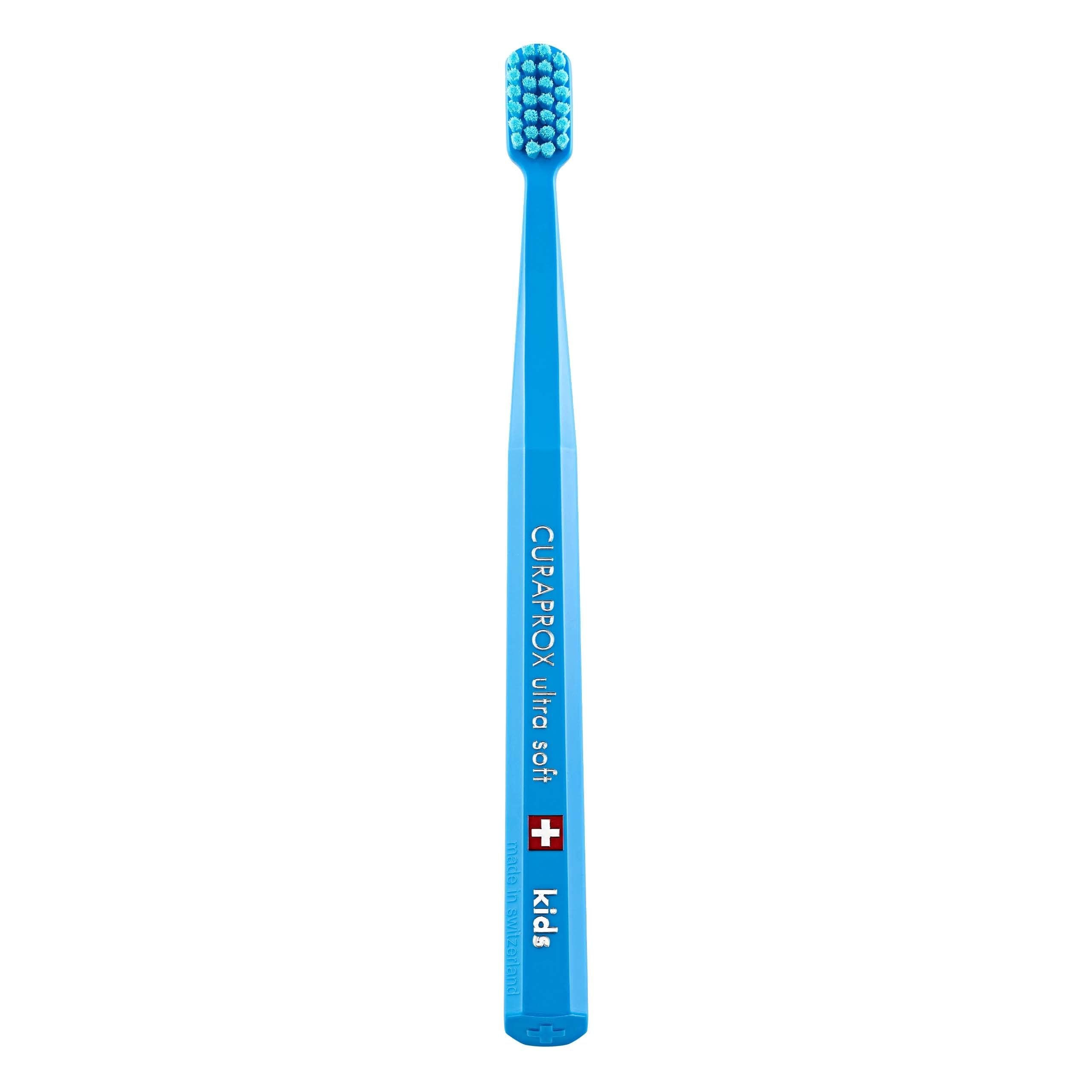 Curaprox CS Kids Toothbrush Blue with compact head for ages 4-12