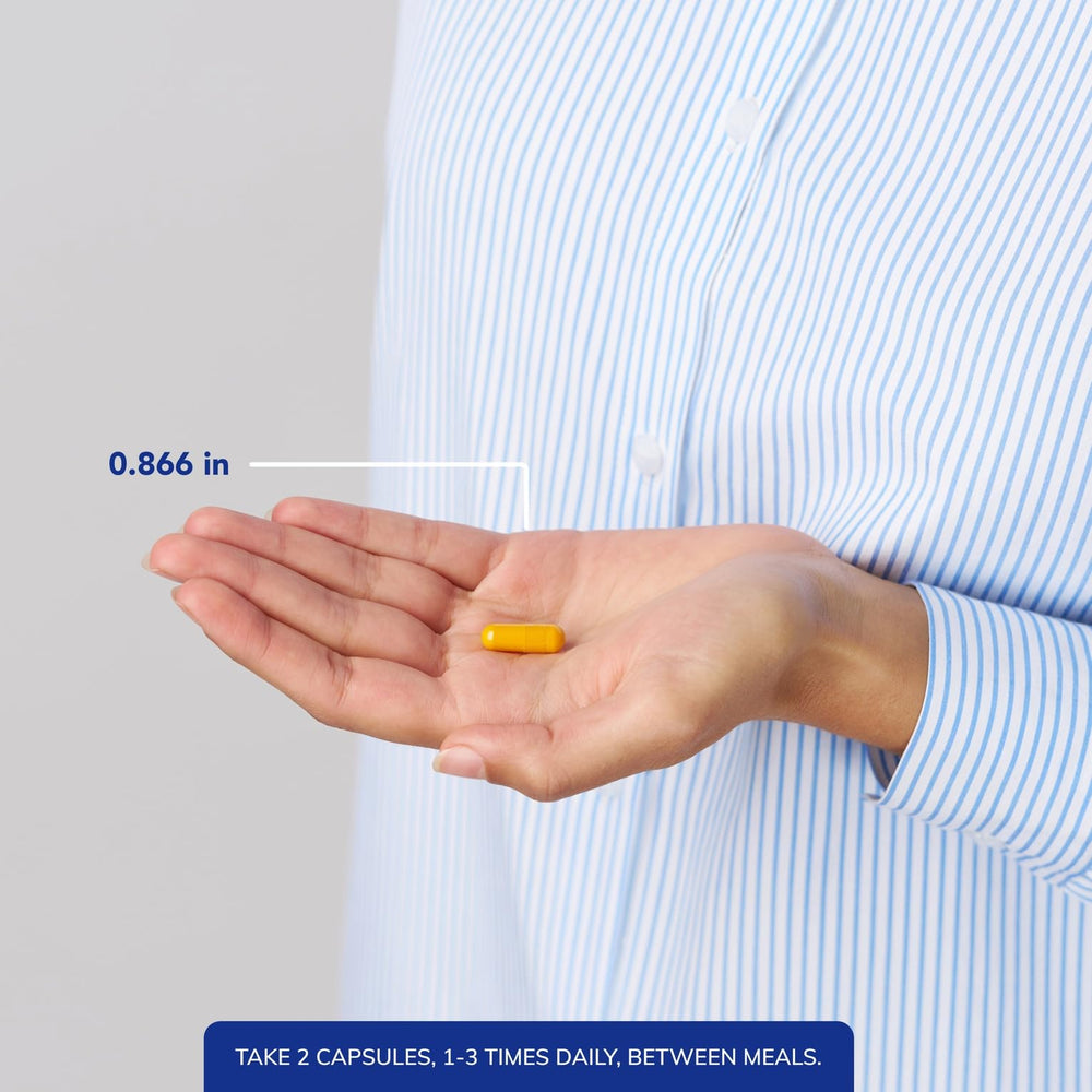 Non-GMO and vegan label on curcumin product