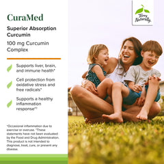 Illustration of enhanced curcumin absorption with turmeric essential oil