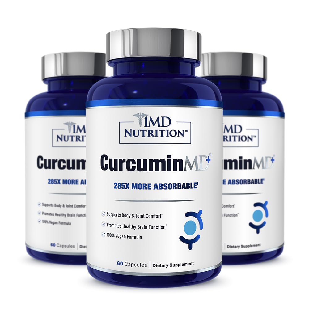 1MD CurcuminMD Plus bottle front label