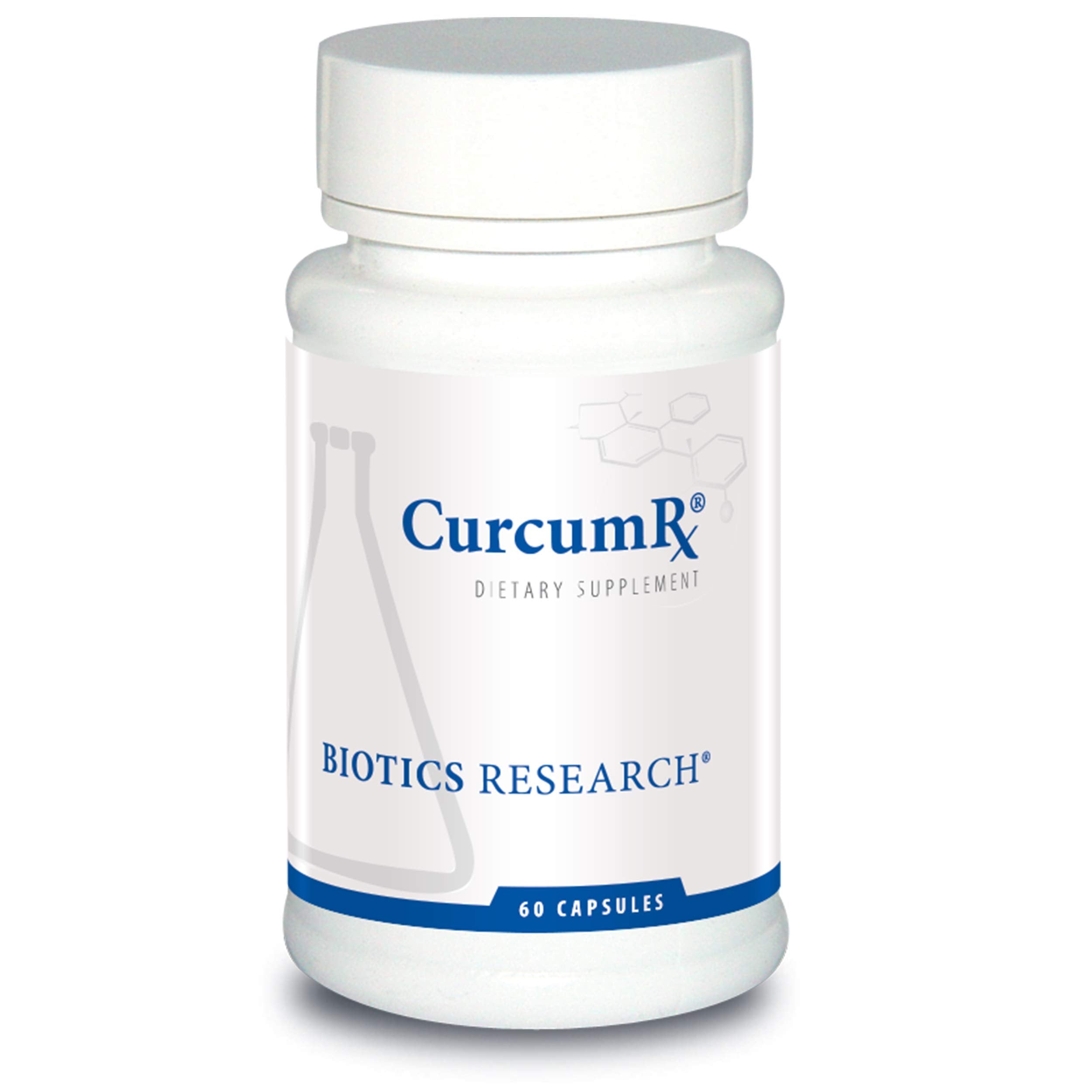 CurcumRx turmeric complex bottle with 60 capsules