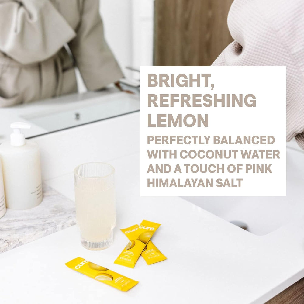 Oral rehydration solution concept graphic for Cure Hydration