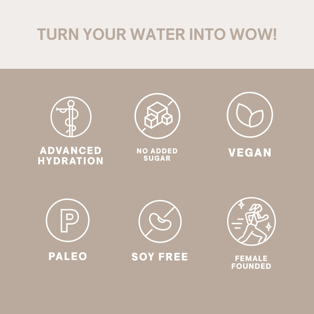 Coconut water and real fruit juices in Cure Hydration formula