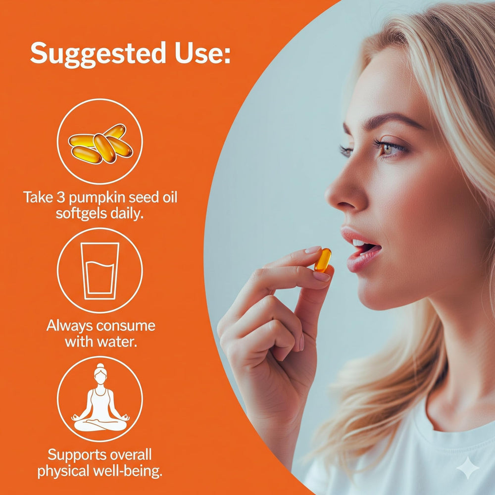 Close-up of softgel capsules showing 3000mg per serving