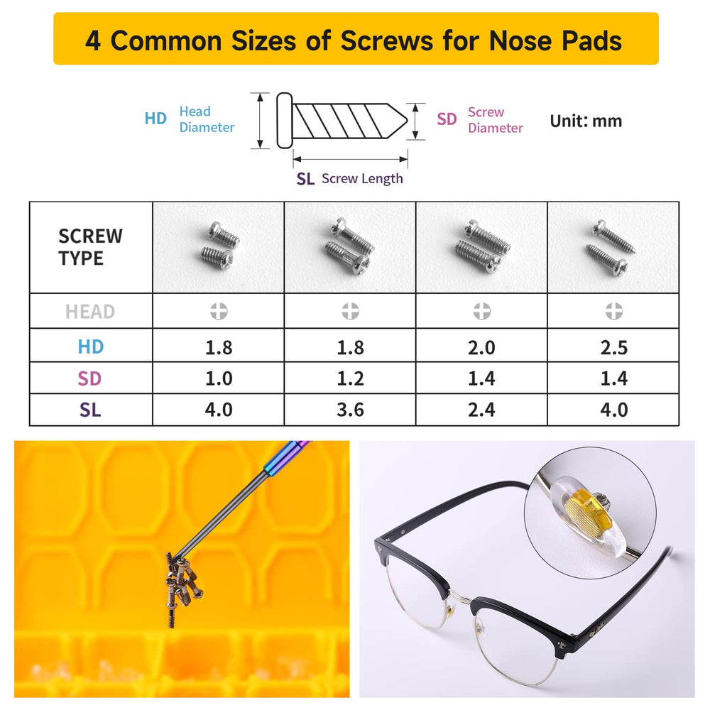 Curved tweezer for handling small screws