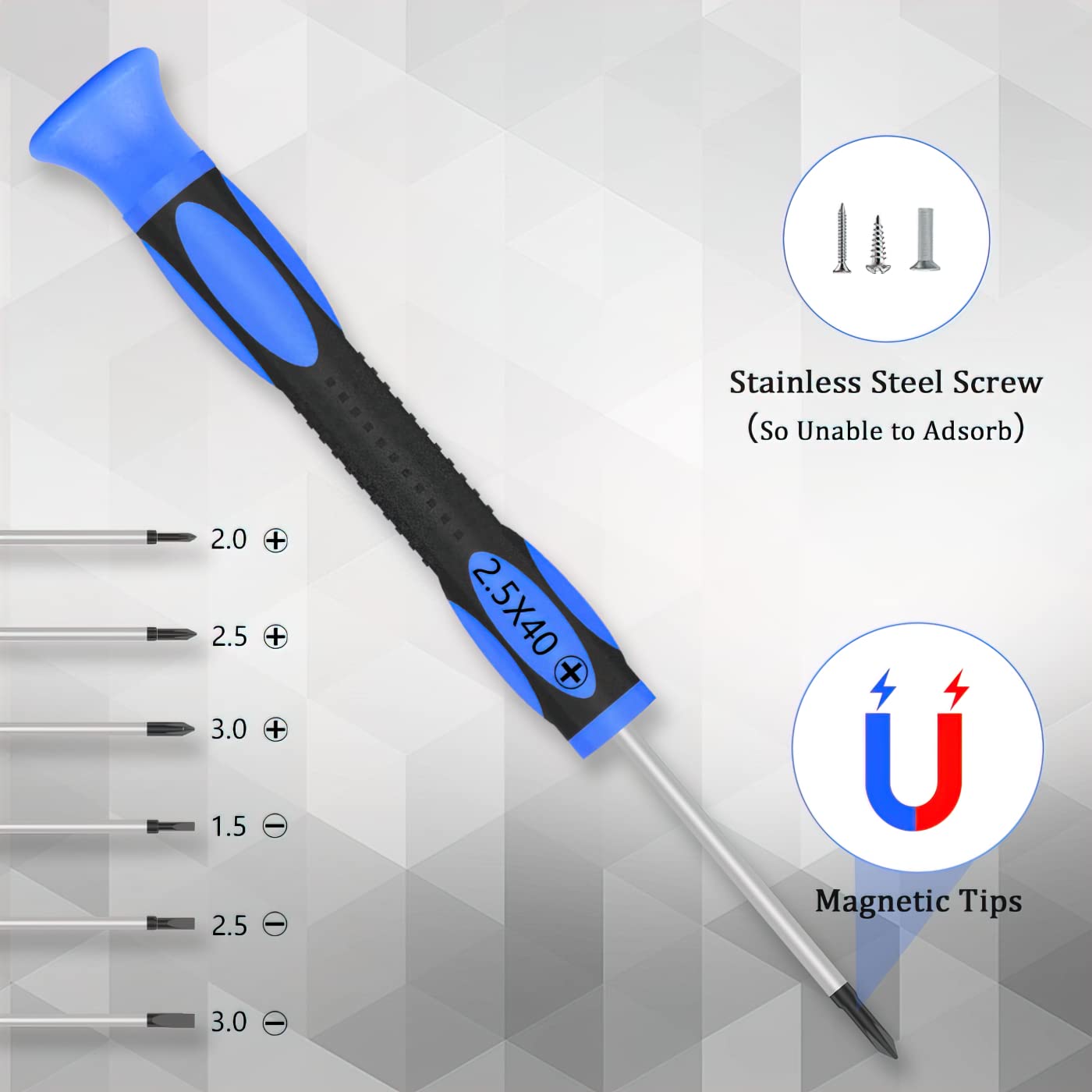 Curved tweezers included in the kit