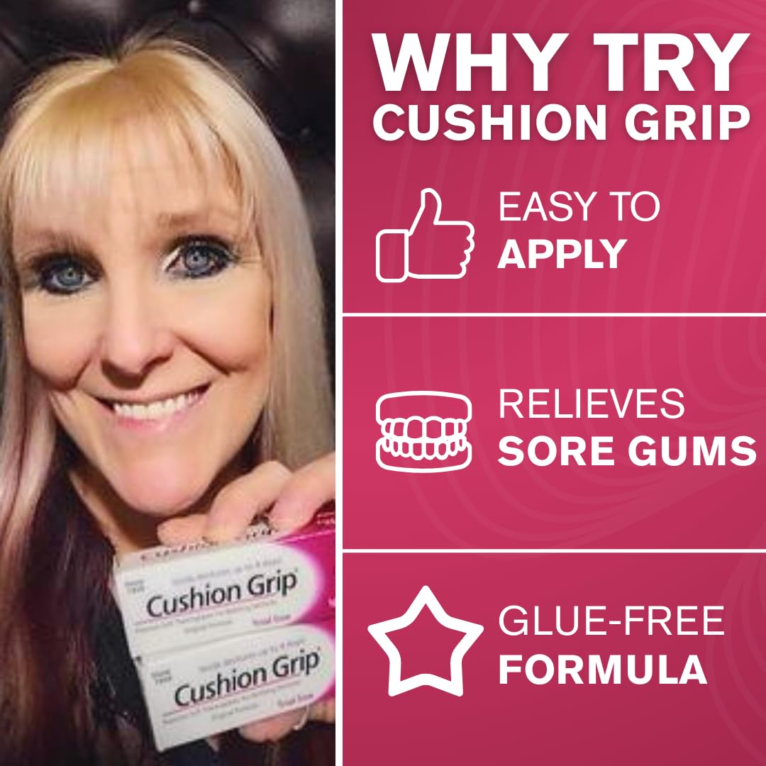 Graphic highlighting 4-day hold feature of Cushion Grip