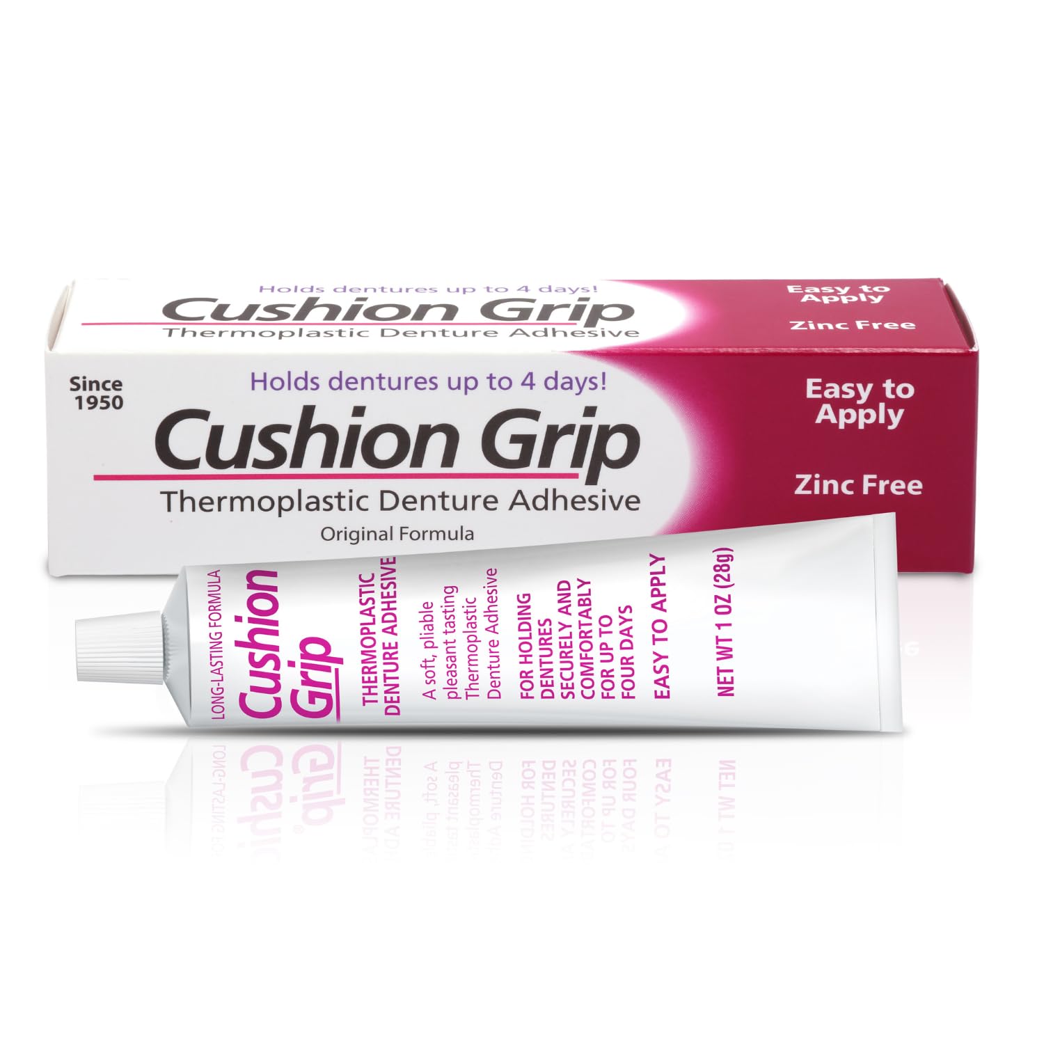 Cushion Grip Thermoplastic Denture Adhesive 1oz tube
