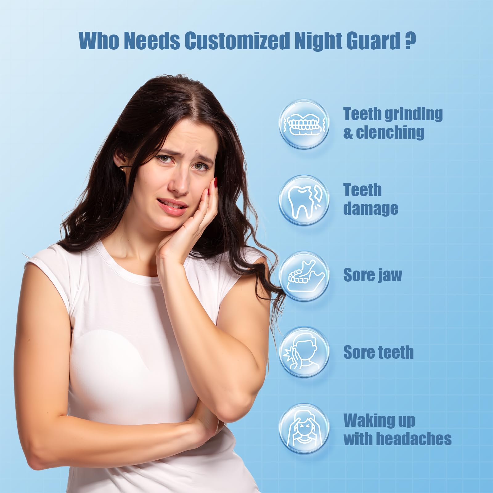Personalized fit night guard with secure sleep