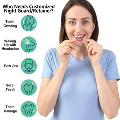 3.0mm custom night guard for lower teeth