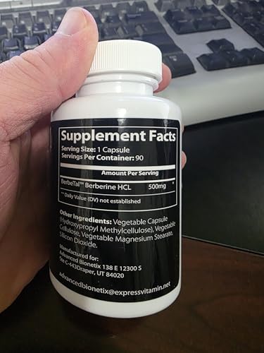 Customer education label for berberine product