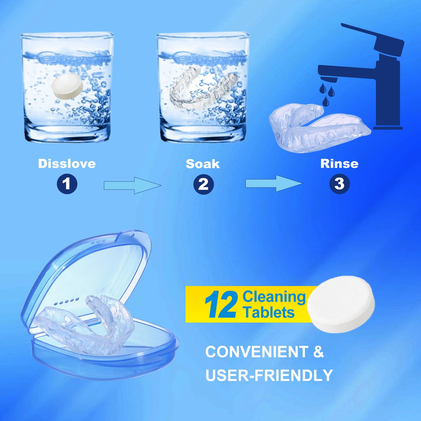 Close-up of customizable fit for night guard