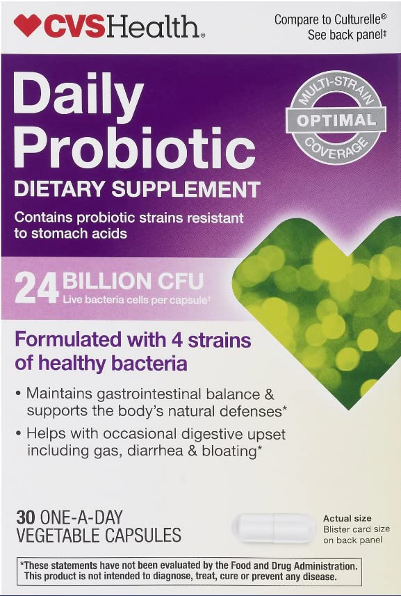 CVS Health Maximum Strength Probiotic bottle - front view