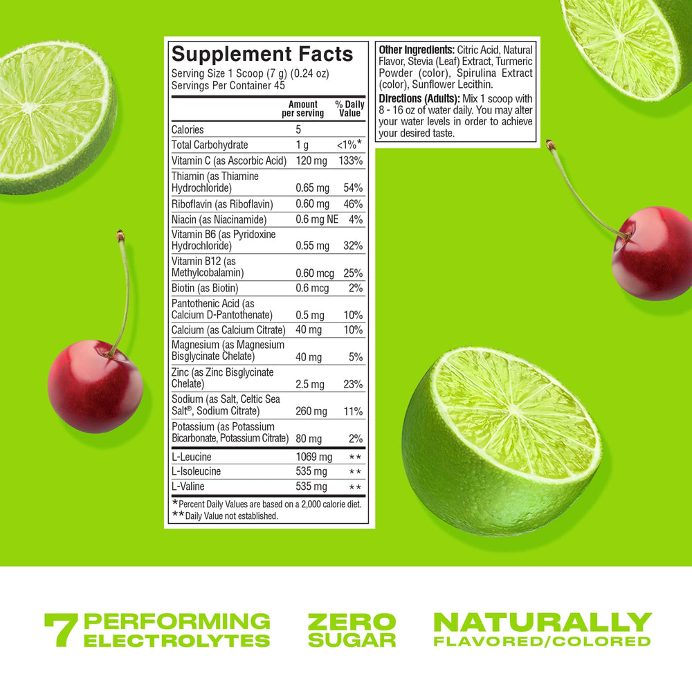 Cwench Hydration Cherry Lime 11oz bottle ready for quick workout hydration