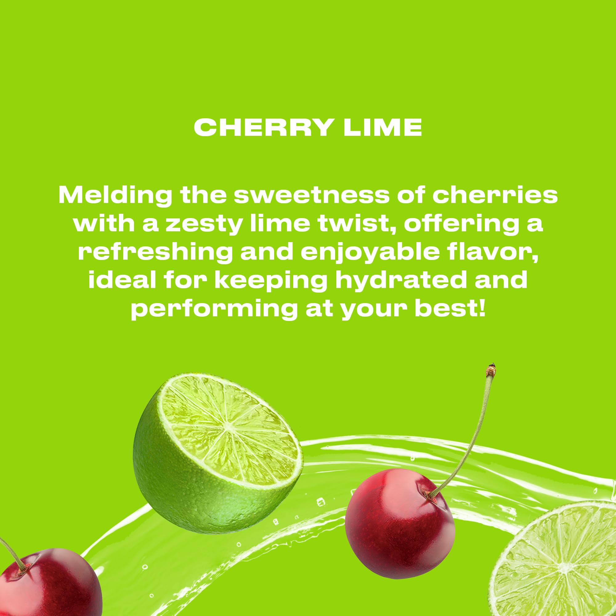 Cwench Hydration Cherry Lime all-day hydration with premium electrolytes.