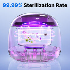 Blue mode indicator for 10-minute cleaning