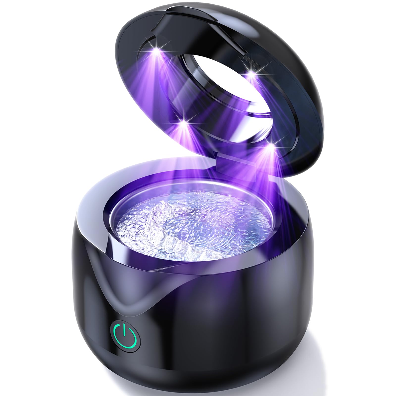 CXRUY Ultrasonic Retainer Cleaner black front view
