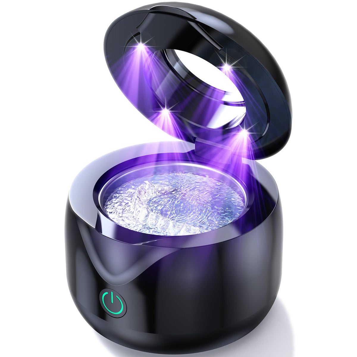 CXRUY Ultrasonic Retainer Cleaner black front view
