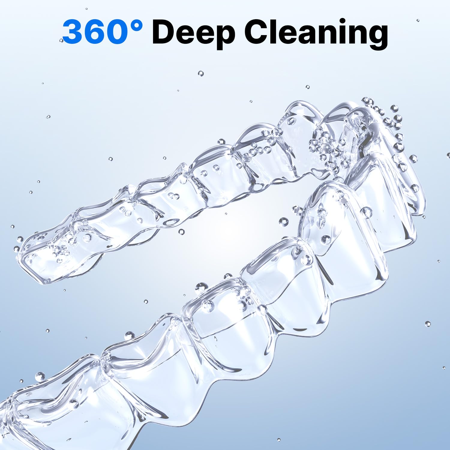 Open lid showing 200ml cleaning chamber