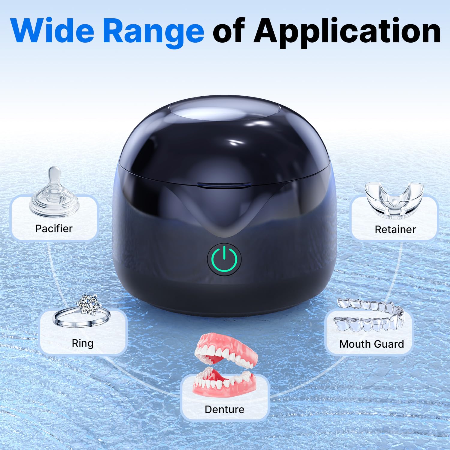 Versatile cleaning for rings and jewelry with the cleaner