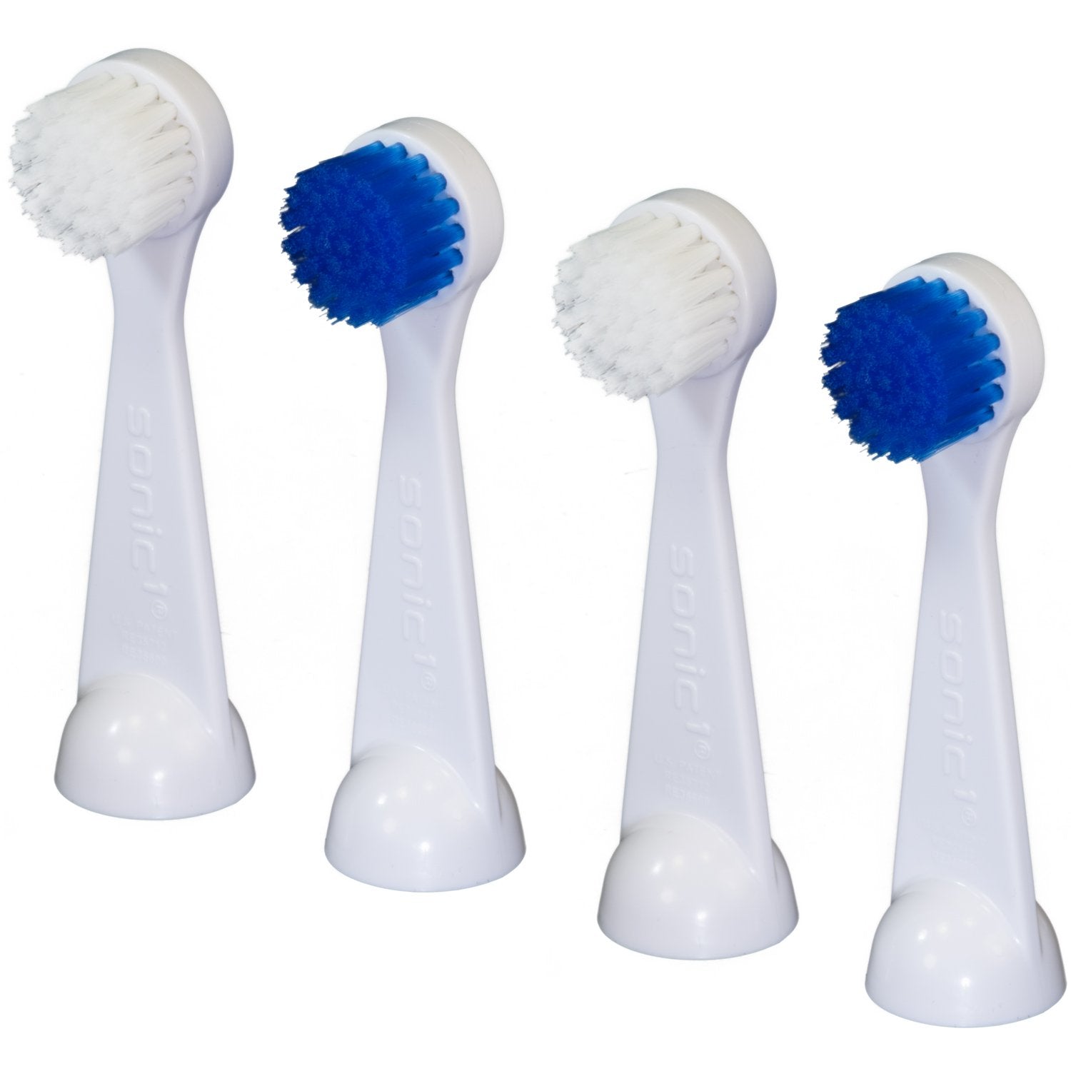 Cybersonic 3 Deluxe Large Replacement Brush Heads - 4 Pack, front view