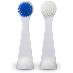 Close-up of Cybersonic 3 Deluxe Large brush head showing soft bristles and snap-on dust cover